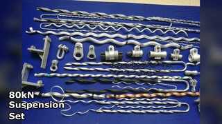Set di sospensioni per carichi pesanti con carico di 80 kN
